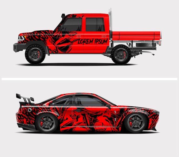 Diseños de envoltura de coches de carreras para su vehículo