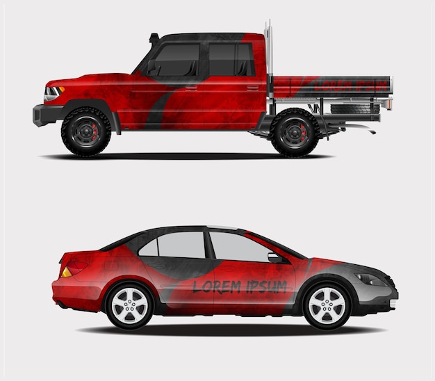 Diseños de envoltura de coches de carreras para usted Vehículo
