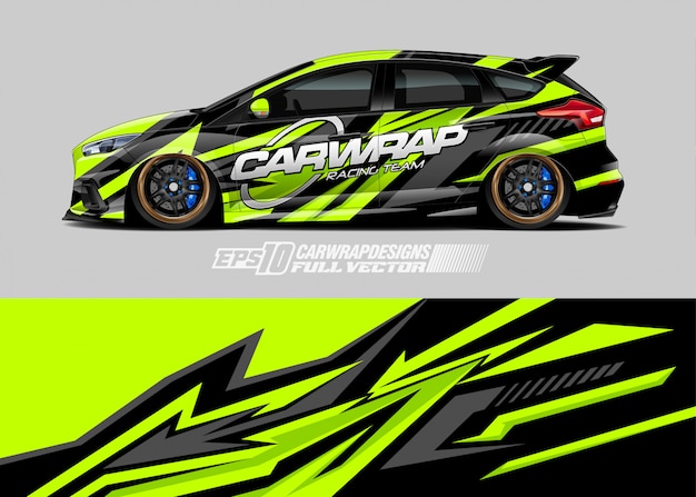 Diseños de envolturas de autos de carreras