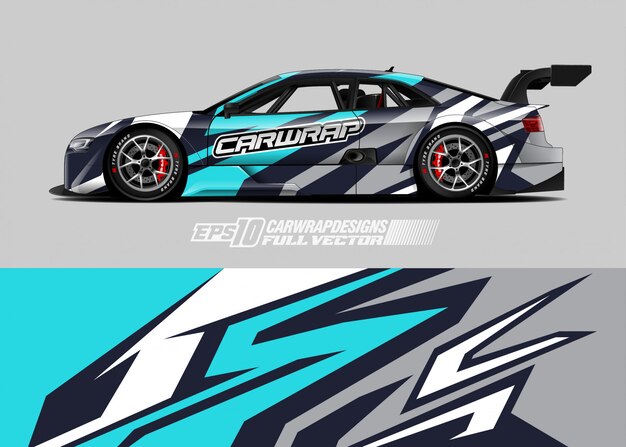 Diseños de envolturas de autos de carreras
