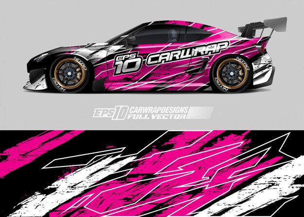 Diseños de envolturas de autos de carreras