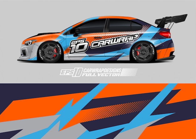 Diseños de envolturas de autos de carreras