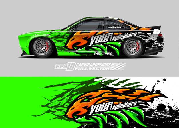 Diseños de envolturas de autos de carreras