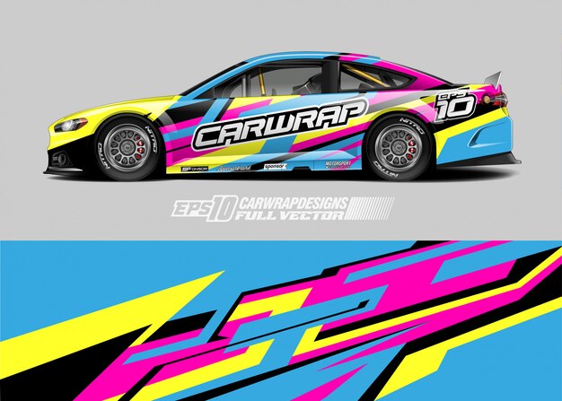 Diseños de envolturas de autos de carreras