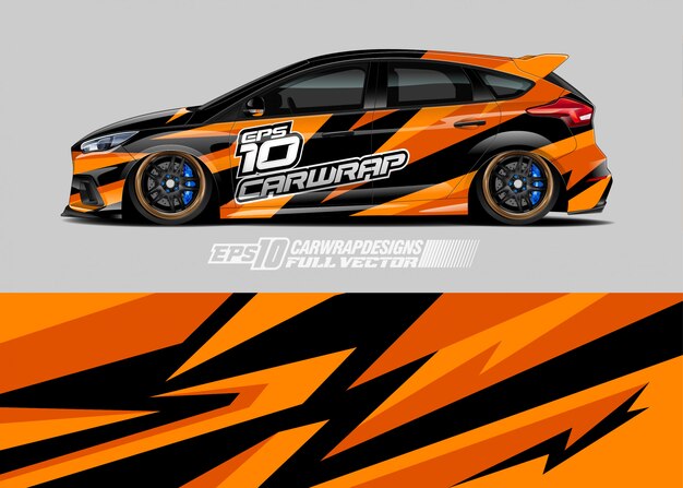 Diseños de envolturas de autos de carreras