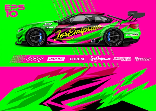 Diseños de envolturas de autos deportivos