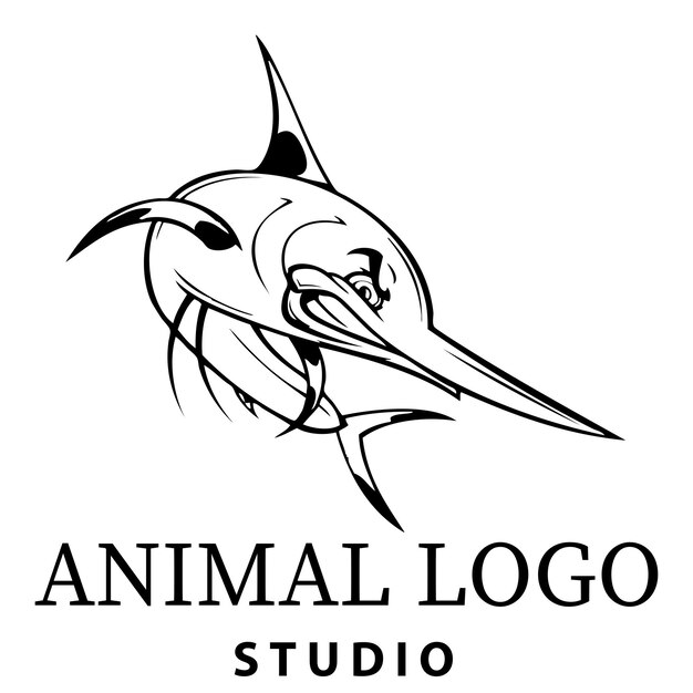 Diseños de estudio de logotipos de animales.