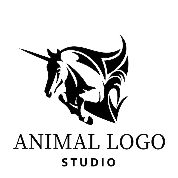 Diseños de estudio de logotipos de animales.
