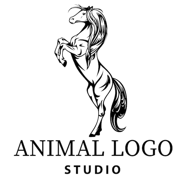 Diseños de estudio de logotipos de animales.