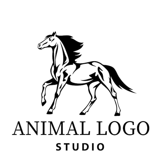 Diseños de estudio de logotipos de animales.