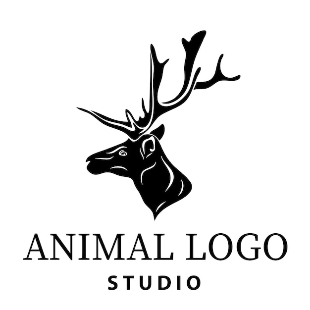 Diseños de estudio de logotipos de animales.