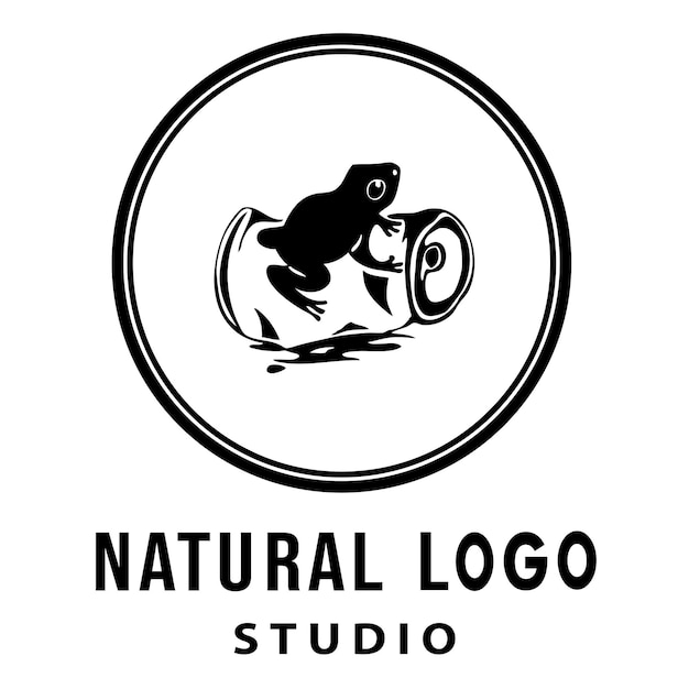 Diseños de estudio de logotipos naturales.