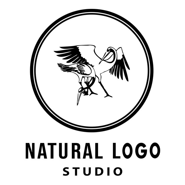 Diseños de estudio de logotipos naturales.