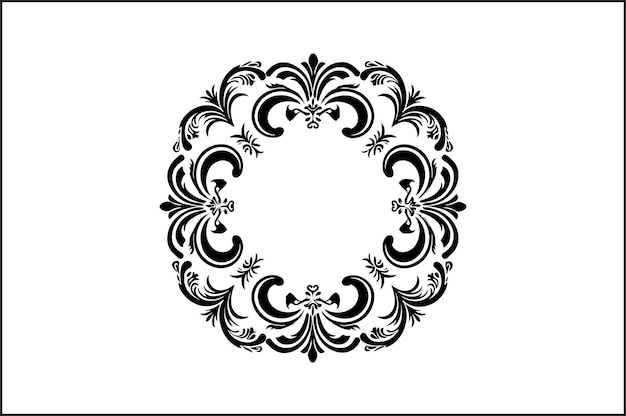 Diseños florales artísticos y silueta vectorial