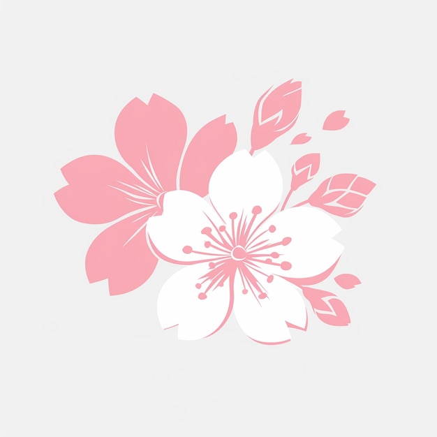 Vector diseños de flores de azalea de inspiración china