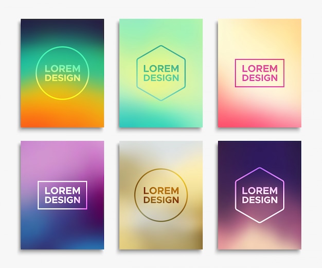 Diseños de folleto de folleto en tamaño A4. Banners de vector
