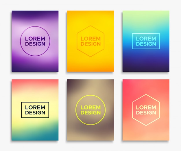Diseños de folletos en tamaño A4. Banners vector