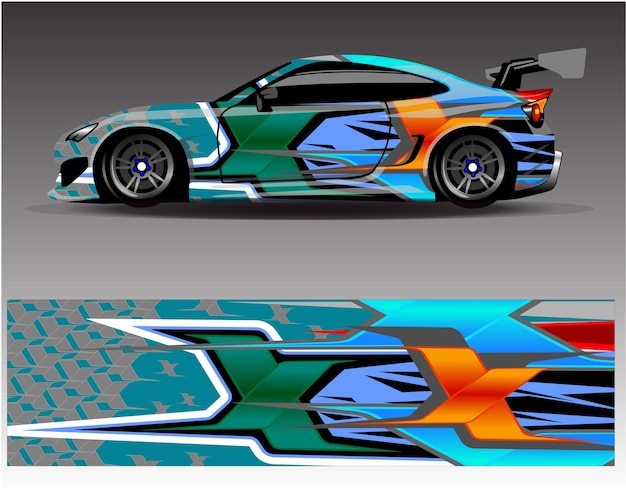 Diseños de fondo de carreras de rayas abstractas gráficas para aventuras de carreras de rally de vehículos y carreras de autos
