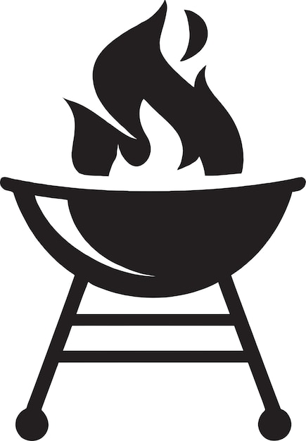 Diseños de iconos audaces y ahumados de VectorSizzle para parrillas de barbacoa