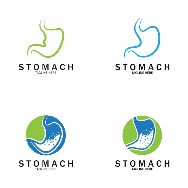 Vector diseños de iconos para el cuidado del estómago