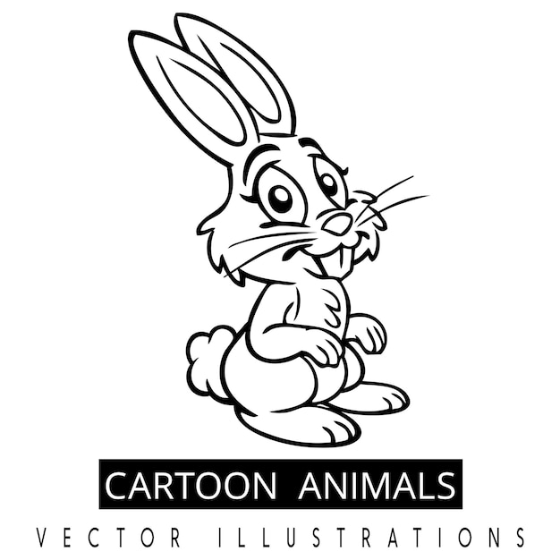 Diseños de ilustraciones vectoriales de animales de dibujos animados