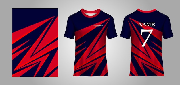 Diseños de Jersey de ropa deportiva, vector editable fácil