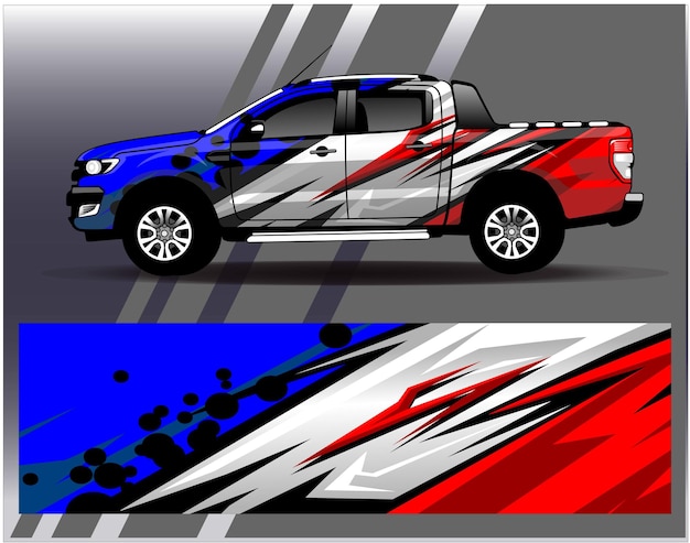 Diseños de kits de fondo de carreras de rayas abstractas gráficas para aventuras de rally de autos de carreras de vehículos envolventes