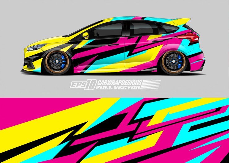 Vector diseños de librea de coche