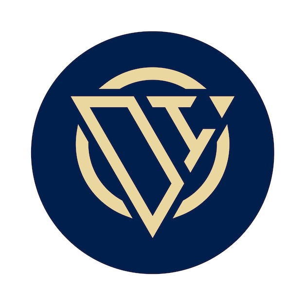 Diseños de logotipo DI de monograma inicial simple y creativo