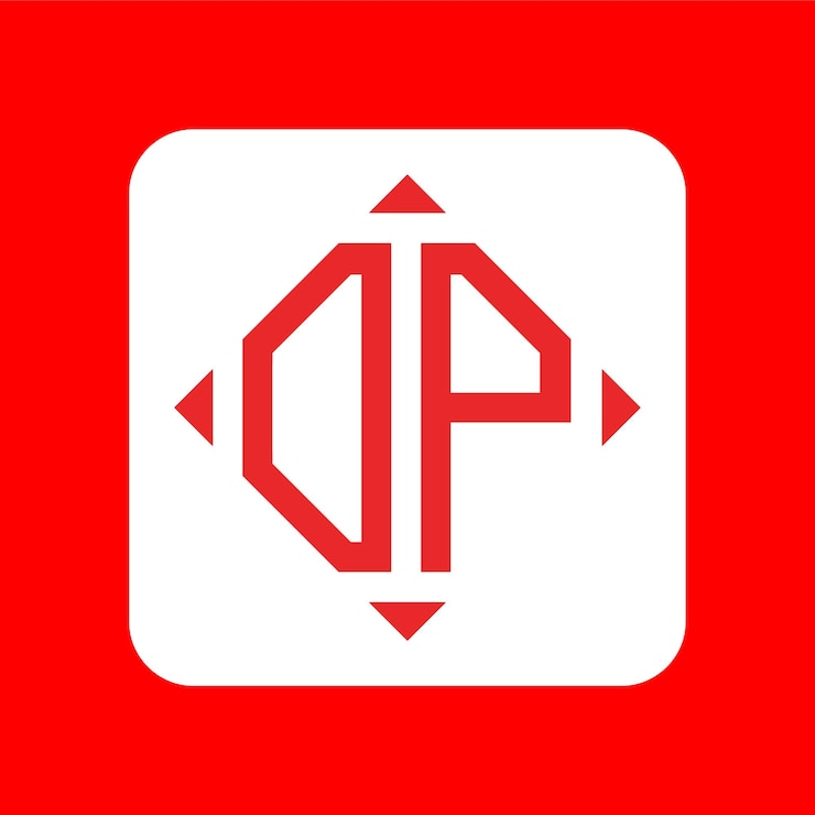 Vector diseños de logotipo dp de monograma inicial simple y creativo