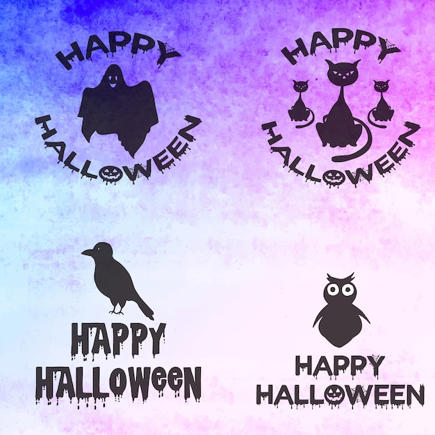 Diseños de logotipo de halloween