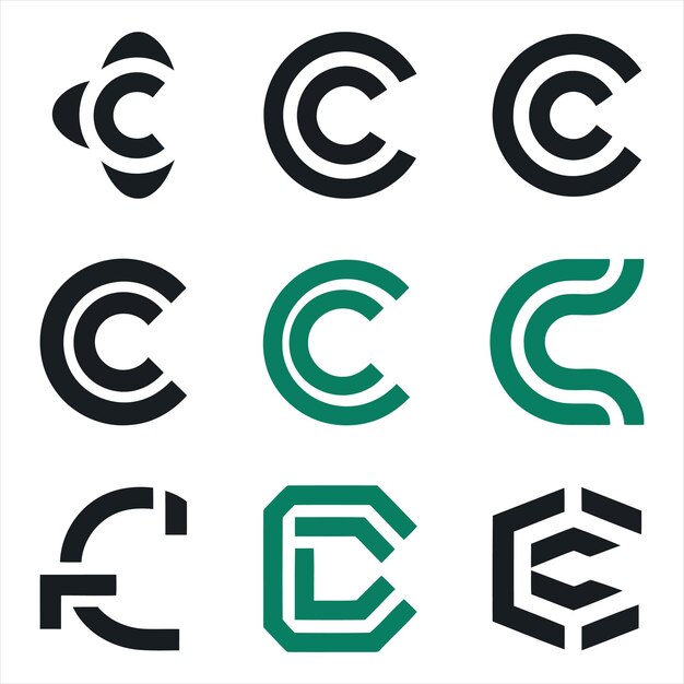 Diseños del logotipo de la letra C