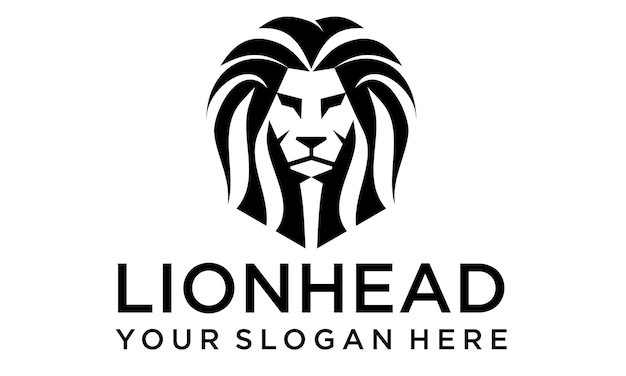 Diseños de logotipo de mascota de cabeza de león