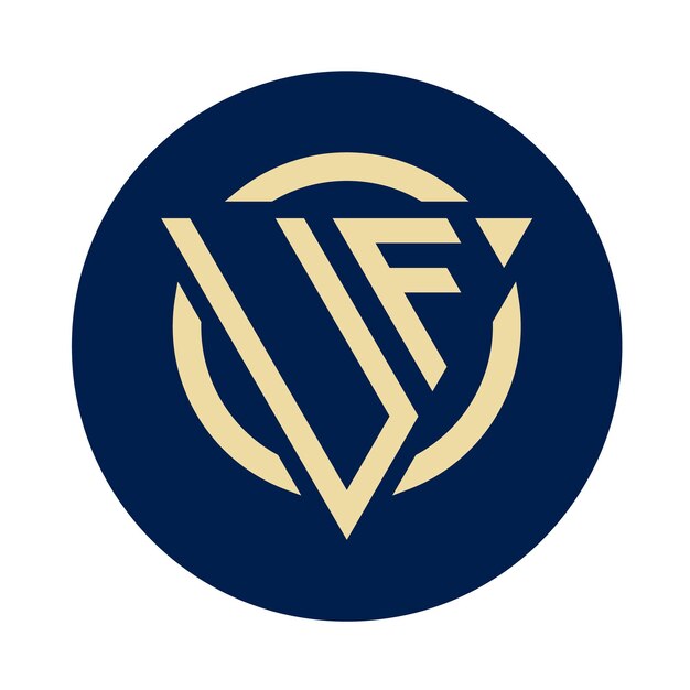 Diseños de logotipo UF de monograma inicial simple y creativo