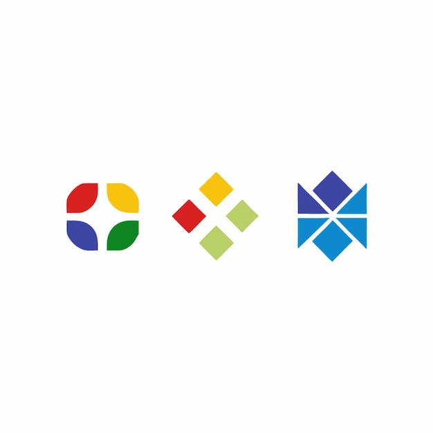 Diseños de logotipos abstractos geométricos