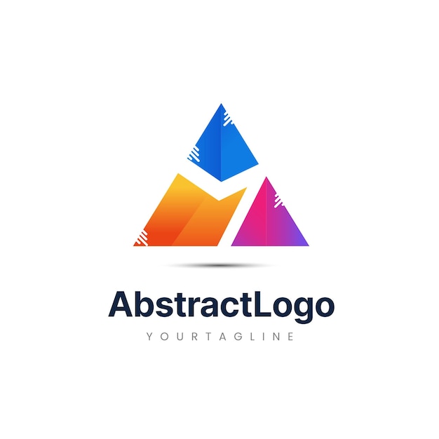 Diseños de logotipos abstractos modernos logotipo de triángulo logotipo de pirámide