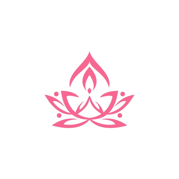 Diseños de logotipos de bienestar de yoga