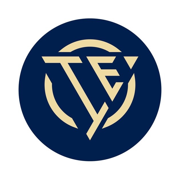 Diseños de logotipos creativos sencillos de monograma inicial de IE