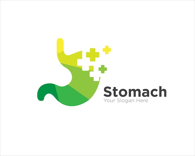 Diseños de logotipos ecológicos para el crecimiento del estómago para un servicio de naturaleza saludable y médico