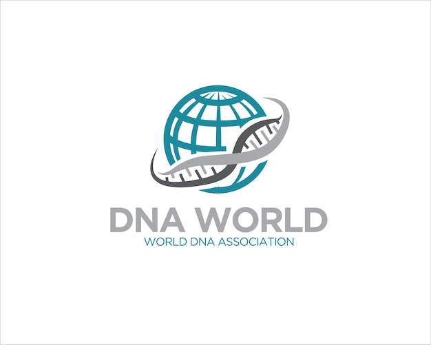 Diseños de logotipos genéticos globales simples para el servicio de salud