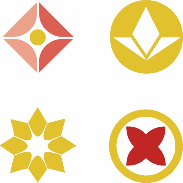 Diseños de logotipos geométricos abstractos