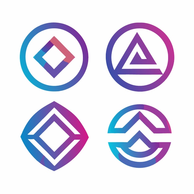Diseños de logotipos geométricos