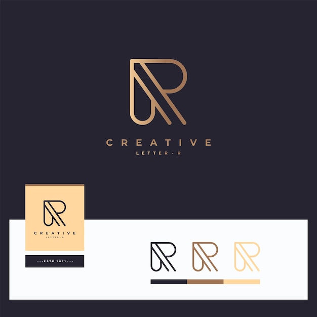 Diseños de logotipos letra r