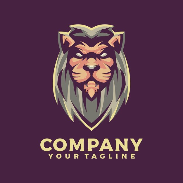 diseños de logotipos de mascotas de león