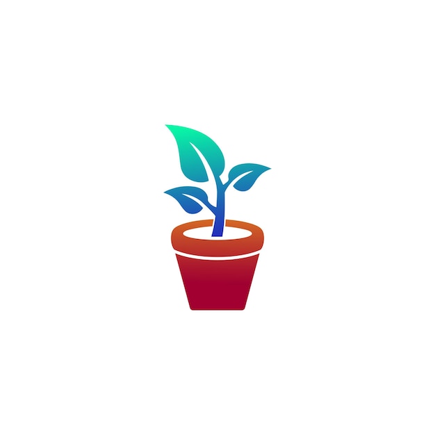 Diseños de logotipos de plantas con hojas naturales.