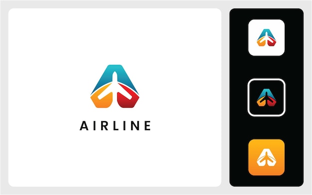 diseños de logotipos premium de aerolíneas