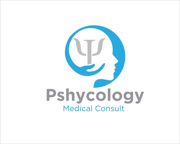 Diseños de logotipos de protección psicológica para servicios médicos
