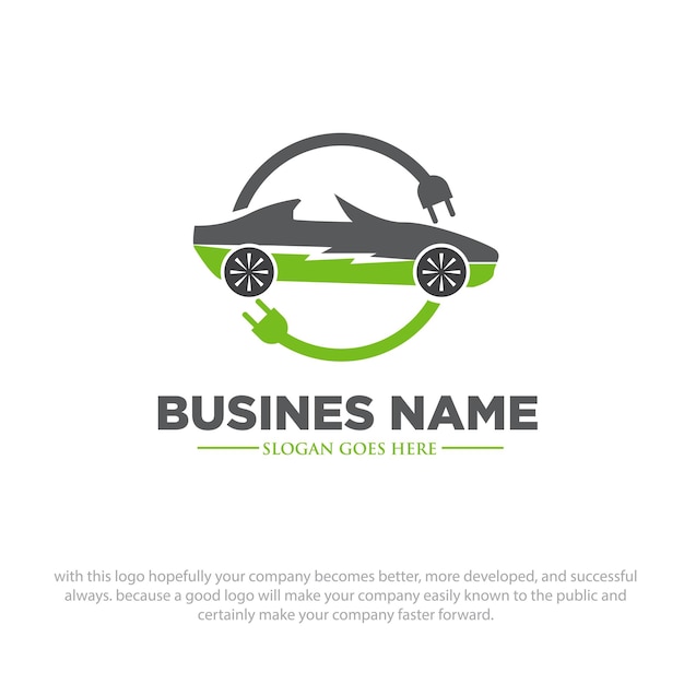 Diseños de logotipos de recarga de automóviles eléctricos