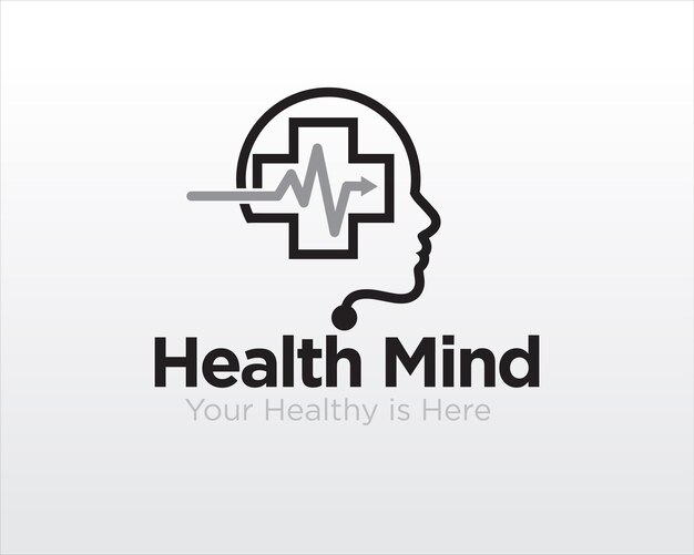Diseños de logotipos de salud mental para servicios médicos y consultas