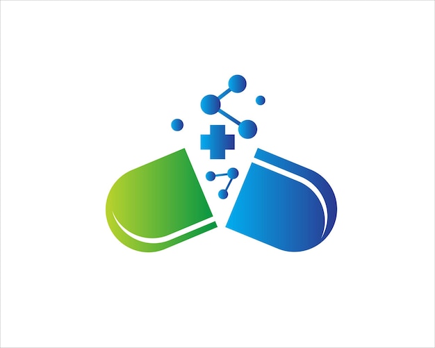 Diseños de logotipos de tecnología de cuidado de medicamentos biológicos para logotipos de tecnología médica